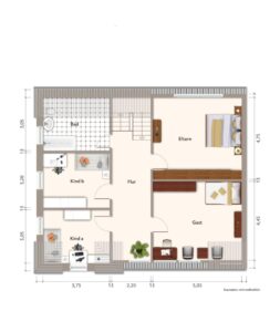 Dachgeschoss Vorderhaus