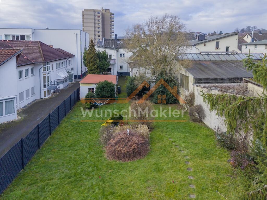 Ansicht Garten von oben