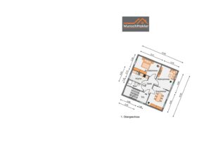 Grundriss Wohnung 1. Obergeschoss