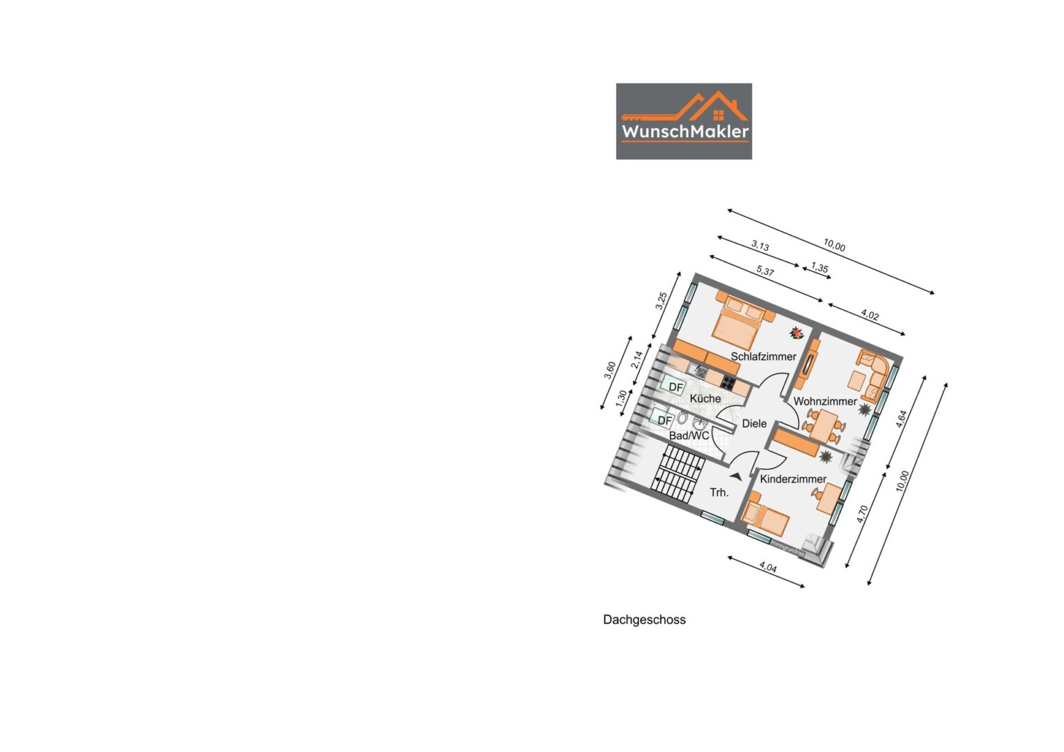 Grundriss Wohnung Dachgeschoss