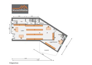 Grundriss Erdgeschoss (Ladenlokal)