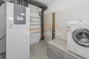 Waschraum und Heizung