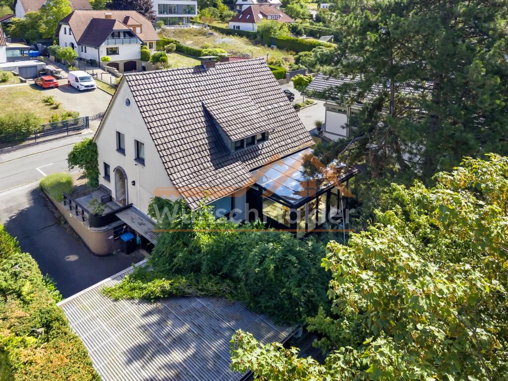 Ansicht von oben mit Wintergarten