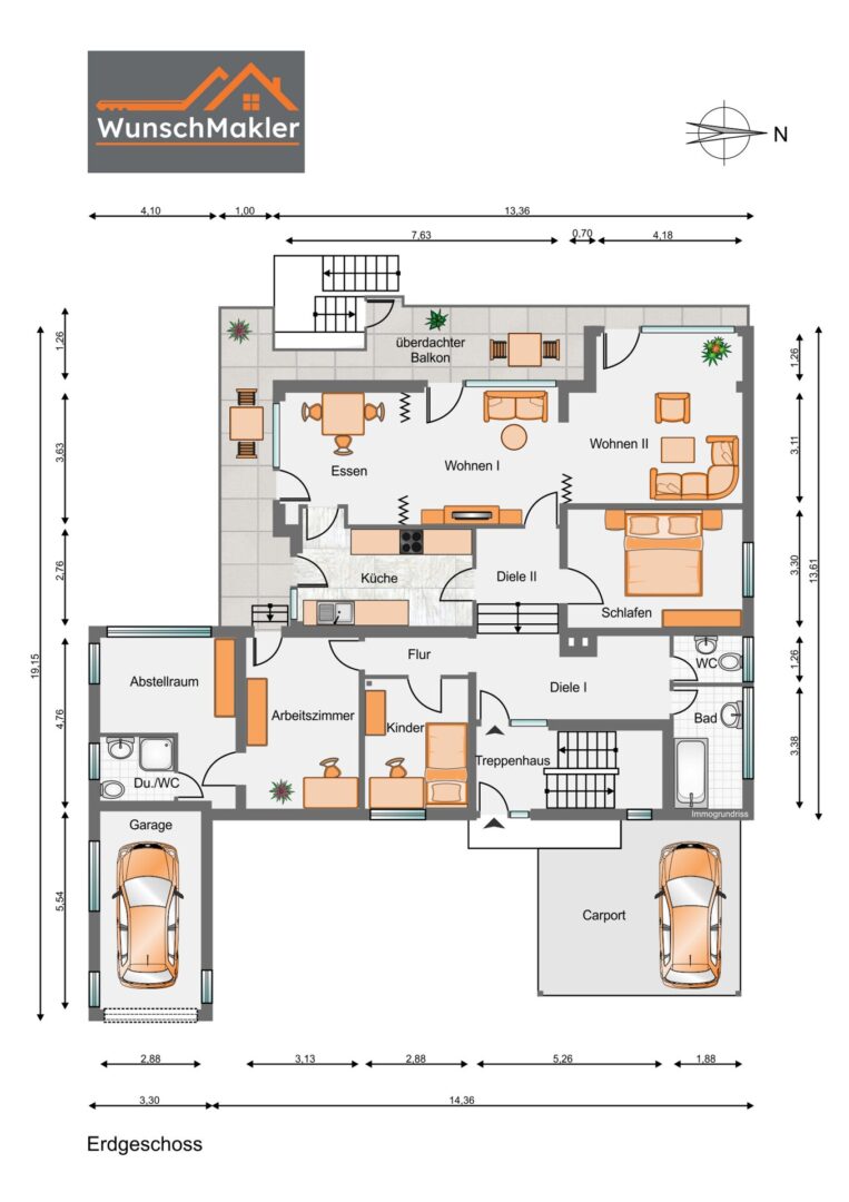 Grundriss Wohnung Erdgeschoss